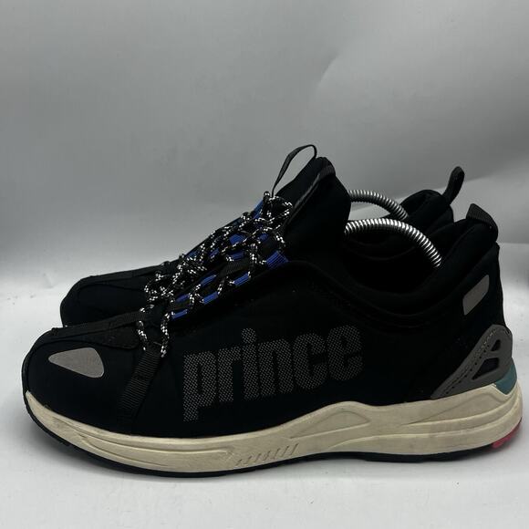 Prince Retro Spec Jog Mens Size 11 Black Casual Low Top Sneakers Shoes Trainers - Picture 4 of 12